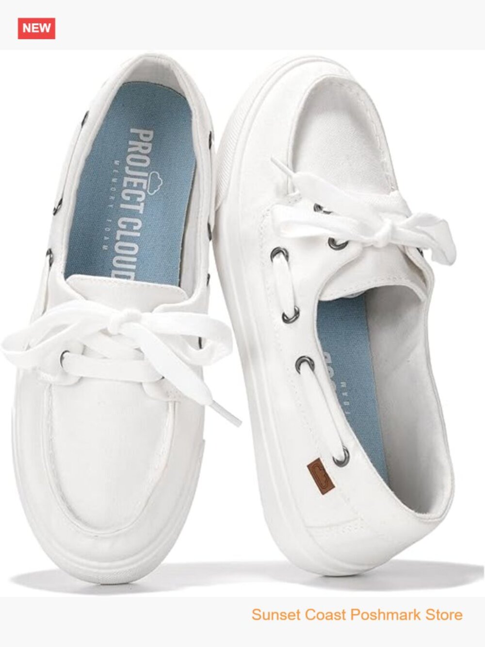 Memory Foam Canvas Slip On Sneakers - Lightweight Non Slip Fashion Sneakers
